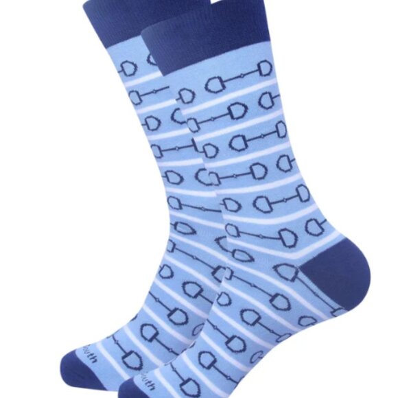 barrel down south Other - Barrel Down South - Blue Horse Bit Men's Socks